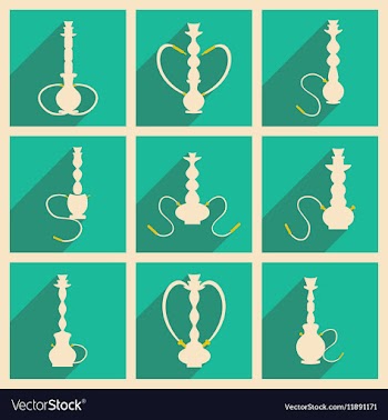 Flat with shadow concept and mobile application vector image