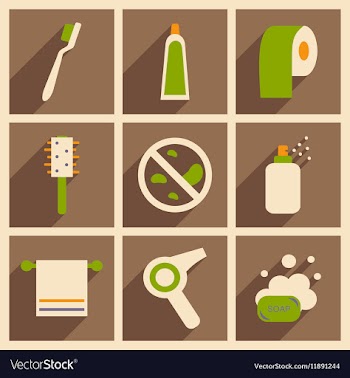 Flat with shadow concept and mobile application vector image