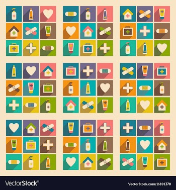 Flat with shadow concept and mobile application vector image