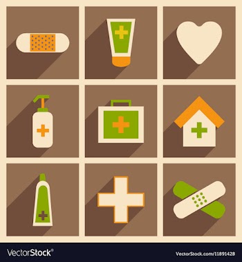 Flat with shadow concept and mobile application vector image