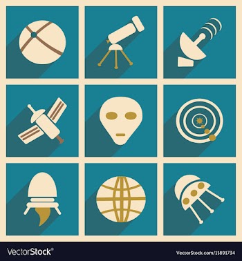 Flat with shadow concept and mobile application vector image