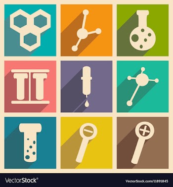 Flat with shadow concept and mobile application vector image