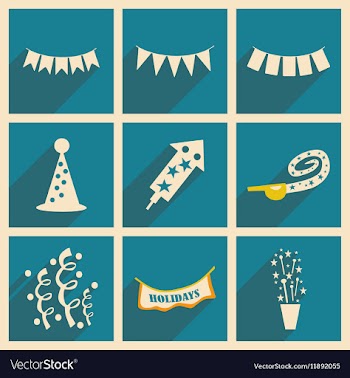 Flat with shadow concept and mobile application vector image