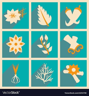 Flat with shadow concept and mobile application vector image