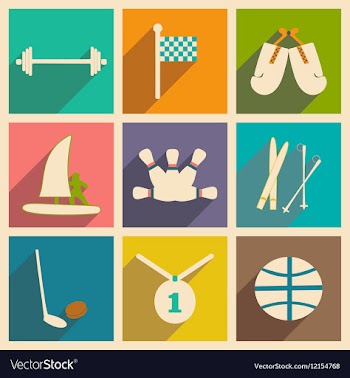 Flat with shadow concept and mobile application vector image