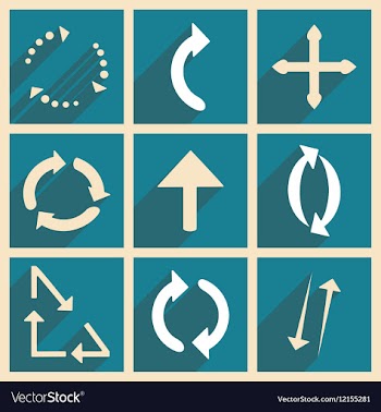 Flat with shadow concept and mobile application vector image