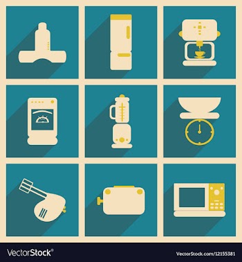 Flat with shadow concept and mobile application vector image