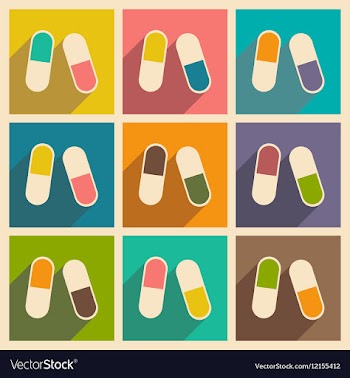 Flat with shadow concept and mobile application vector image