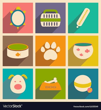 Flat with shadow concept and mobile application vector image