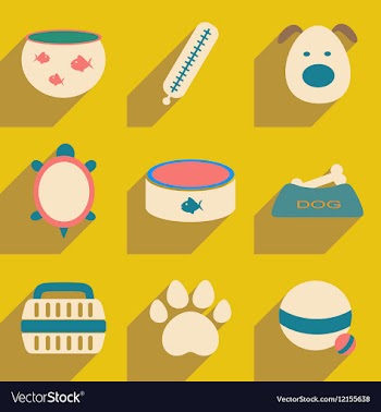 Flat with shadow concept and mobile application vector image