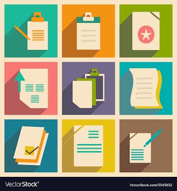 Flat with shadow concept and mobile application vector image
