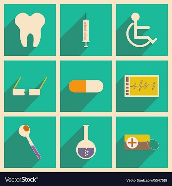 Flat with shadow concept and mobile application vector image