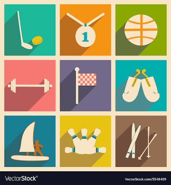 Flat with shadow concept and mobile application vector image
