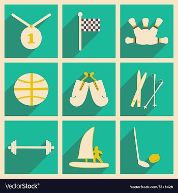 Flat with shadow concept and mobile application vector image