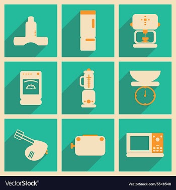 Flat with shadow concept and mobile application vector image
