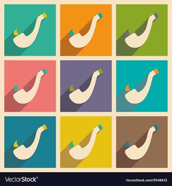 Flat with shadow concept and mobile application vector image