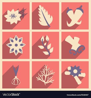 Flat with shadow concept and mobile application vector image