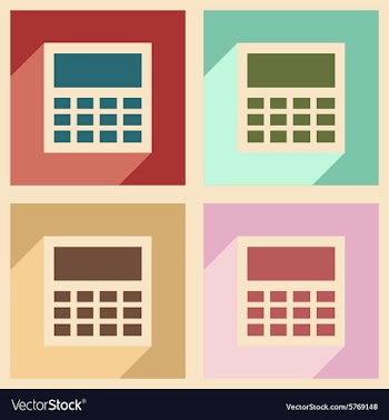 Flat with shadow concept and mobile application vector image