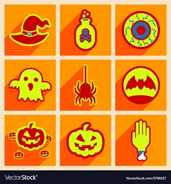 Flat with shadow concept and mobile application vector image