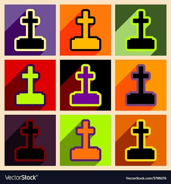 Flat with shadow concept and mobile application vector image