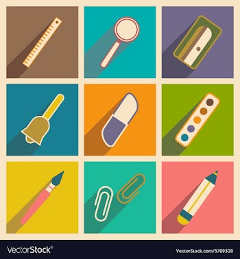 Flat with shadow concept and mobile application vector image
