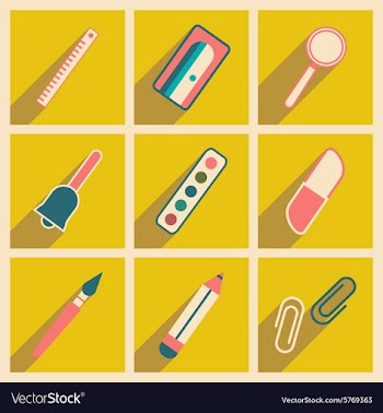 Flat with shadow concept and mobile application vector image