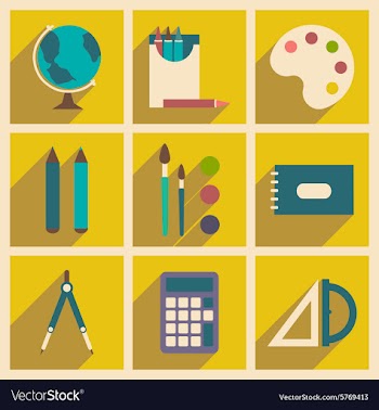 Flat with shadow concept and mobile application vector image