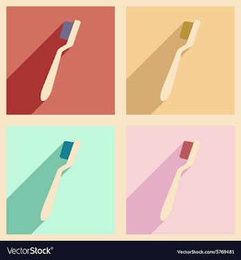 Flat with shadow concept and mobile application vector image
