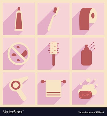 Flat with shadow concept and mobile application vector image