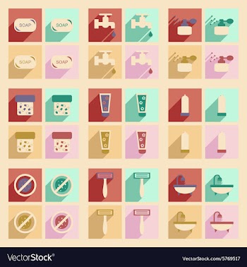 Flat with shadow concept and mobile application vector image