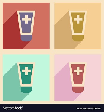 Flat with shadow concept and mobile application vector image