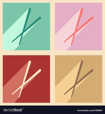 Flat with shadow concept and mobile application vector image