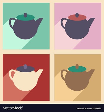 Flat with shadow concept and mobile application vector image