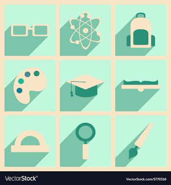 Flat with shadow concept and mobile application vector image