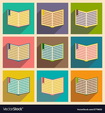 Flat with shadow concept and mobile application vector image