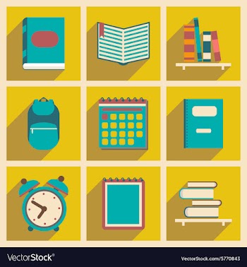 Flat with shadow concept and mobile application vector image