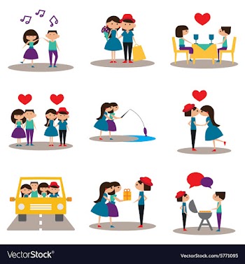 Flat with shadow concept and mobile application vector image