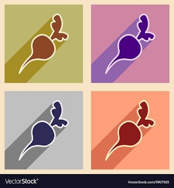 Flat with shadow concept and mobile application vector image