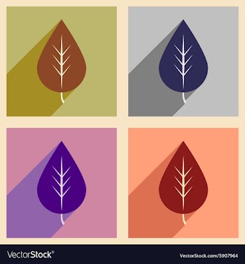 Flat with shadow concept and mobile application vector image