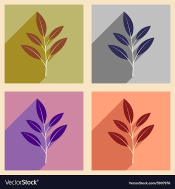 Flat with shadow concept and mobile application vector image
