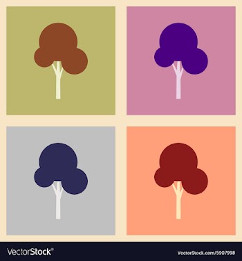 Flat with shadow concept and mobile application vector image