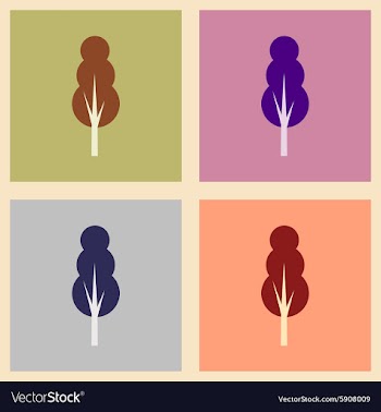Flat with shadow concept and mobile application vector image