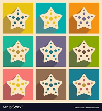 Flat with shadow concept and mobile application vector image