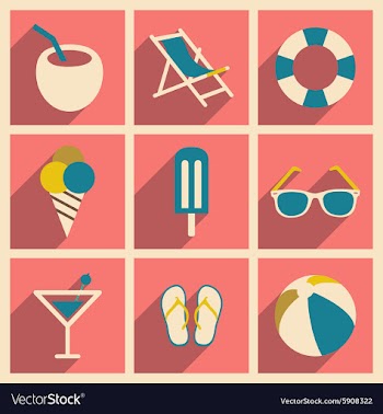 Flat with shadow concept and mobile application vector image