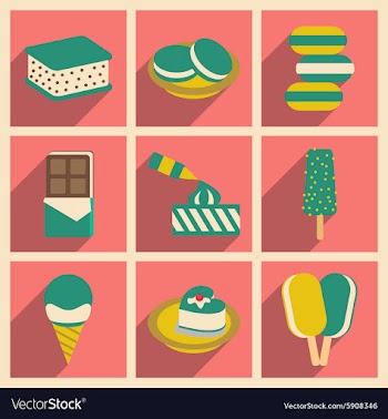 Flat with shadow concept and mobile application vector image