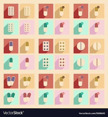 Flat with shadow concept and mobile application vector image