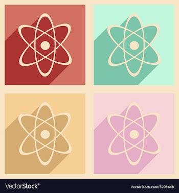 Flat with shadow concept and mobile application vector image