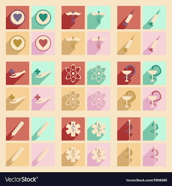 Flat with shadow concept and mobile application vector image