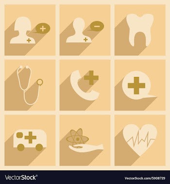 Flat with shadow concept and mobile application vector image