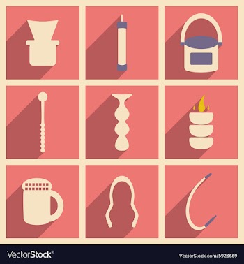 Flat with shadow concept and mobile application vector image